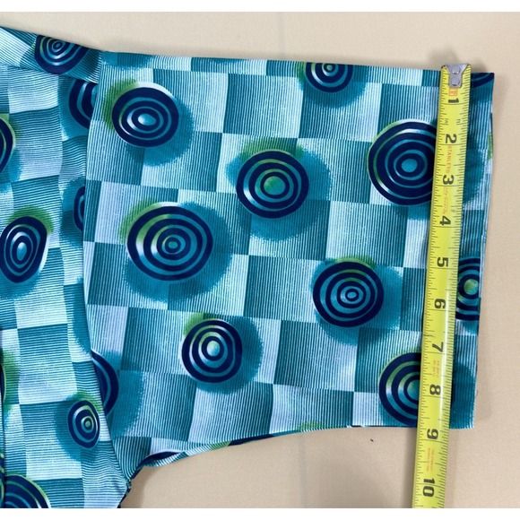 Steelhead Men's Short Sleeve Button Down Shirt Geometric Fish Trout Print L Blue - Picture 7 of 7